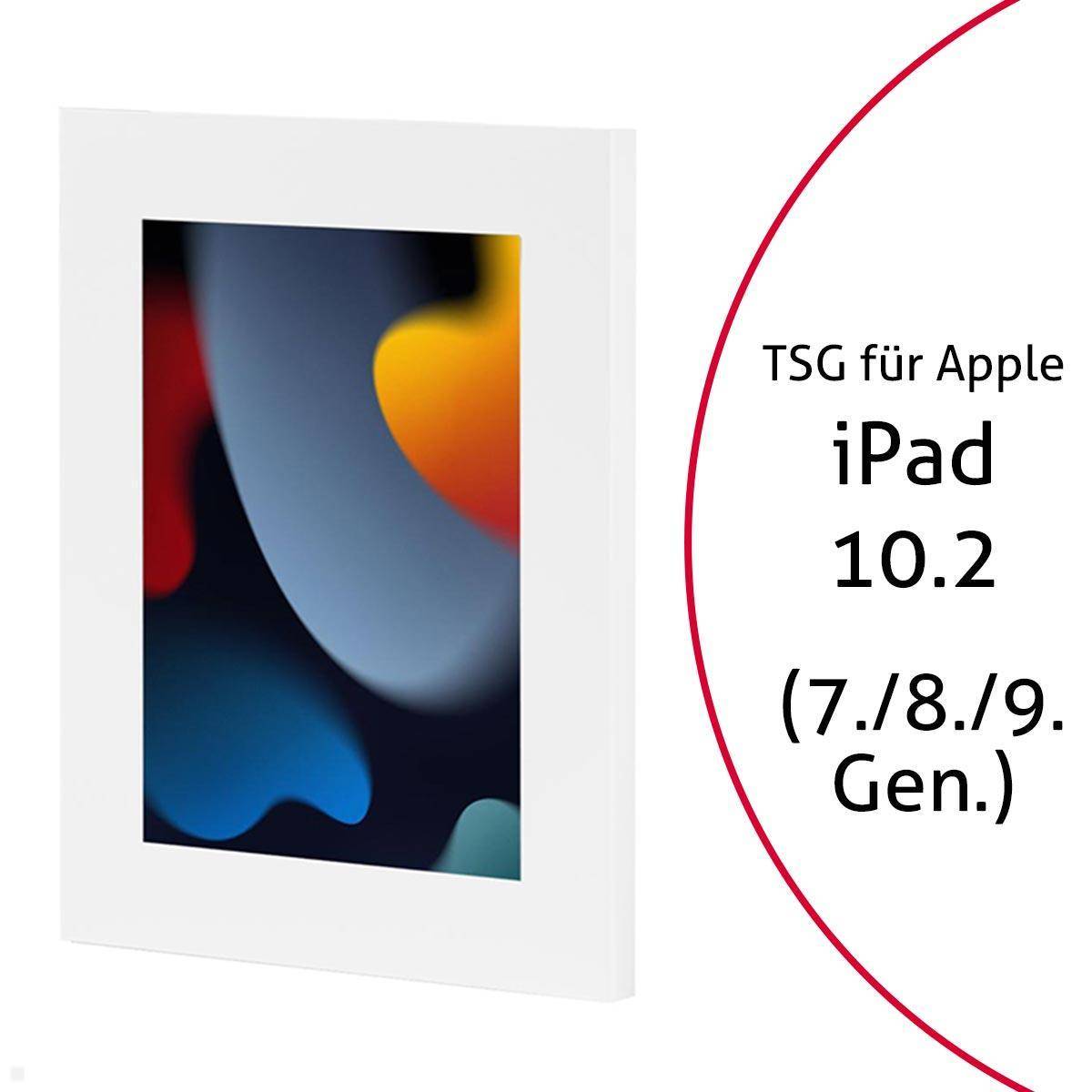 TabLines TSG069W Tablet Schutzgehäuse für Apple iPad 10.2 (7./8./9. Gen.), weiß