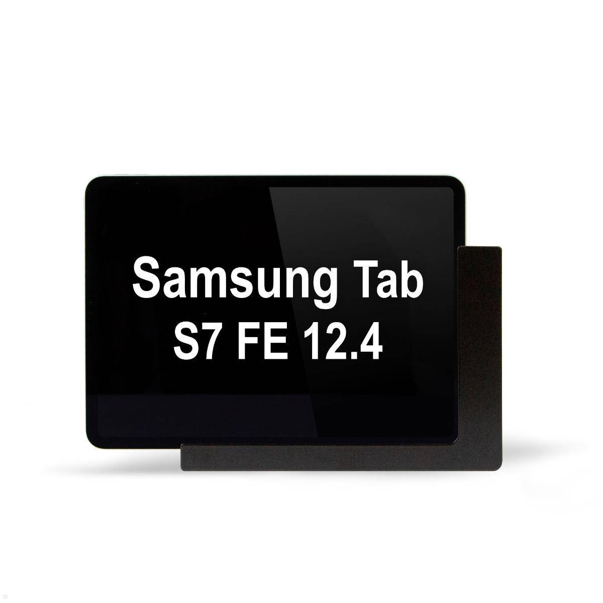 TabLines TWP013B Tablet Wandhalterung für Samsung Tab S7 FE 12.4, schwarz