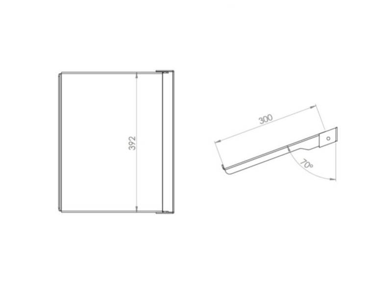 MonLines MNH240B Laptop Wandhalterung klappbar, schwarz