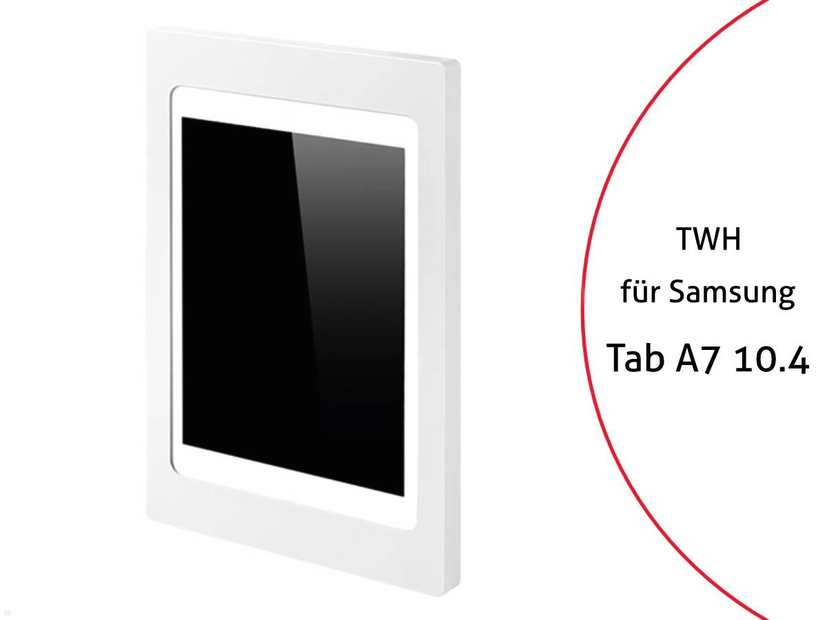 TabLines TWH030W Tablet Wandhalterung für Samsung Tab A7 10.4 Zoll, weiß