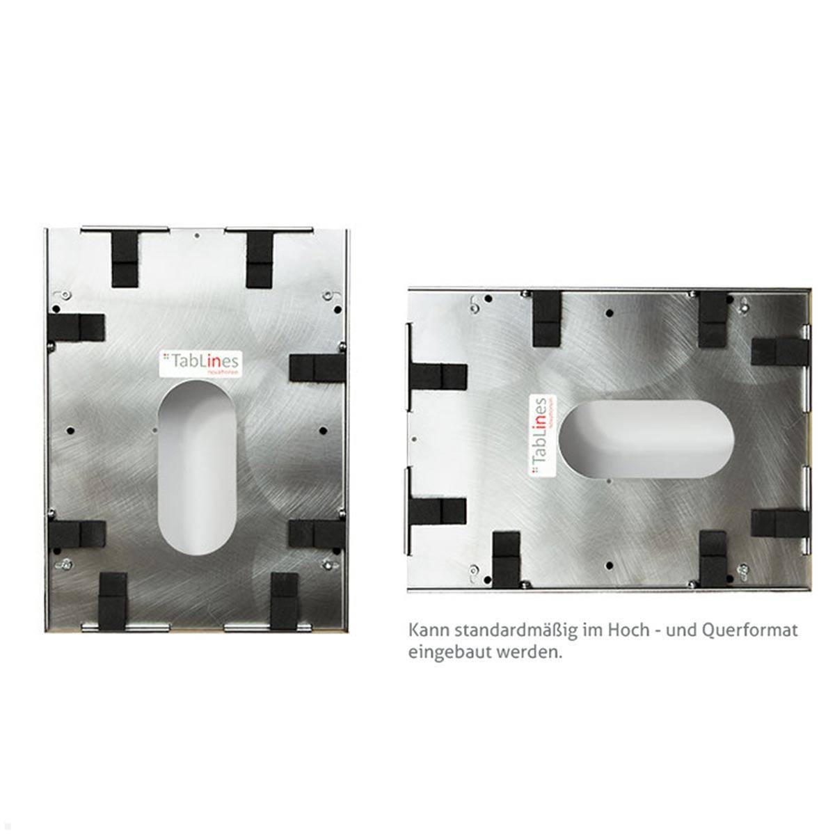 TabLines TWE088E Tablet Wandeinbau für Apple iPad 10.2 (7./8./9. Gen), DS, Edels...