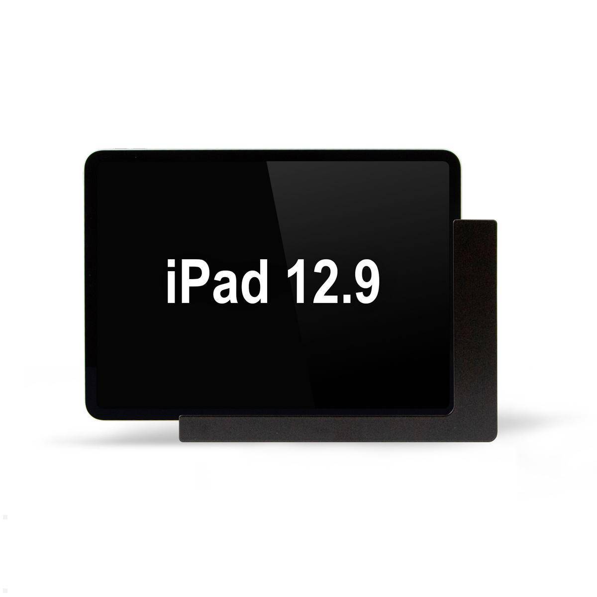 TabLines TWP011B Tablet Wandhalterung für iPad Pro 12.9 (5./6. Gen.), schwarz