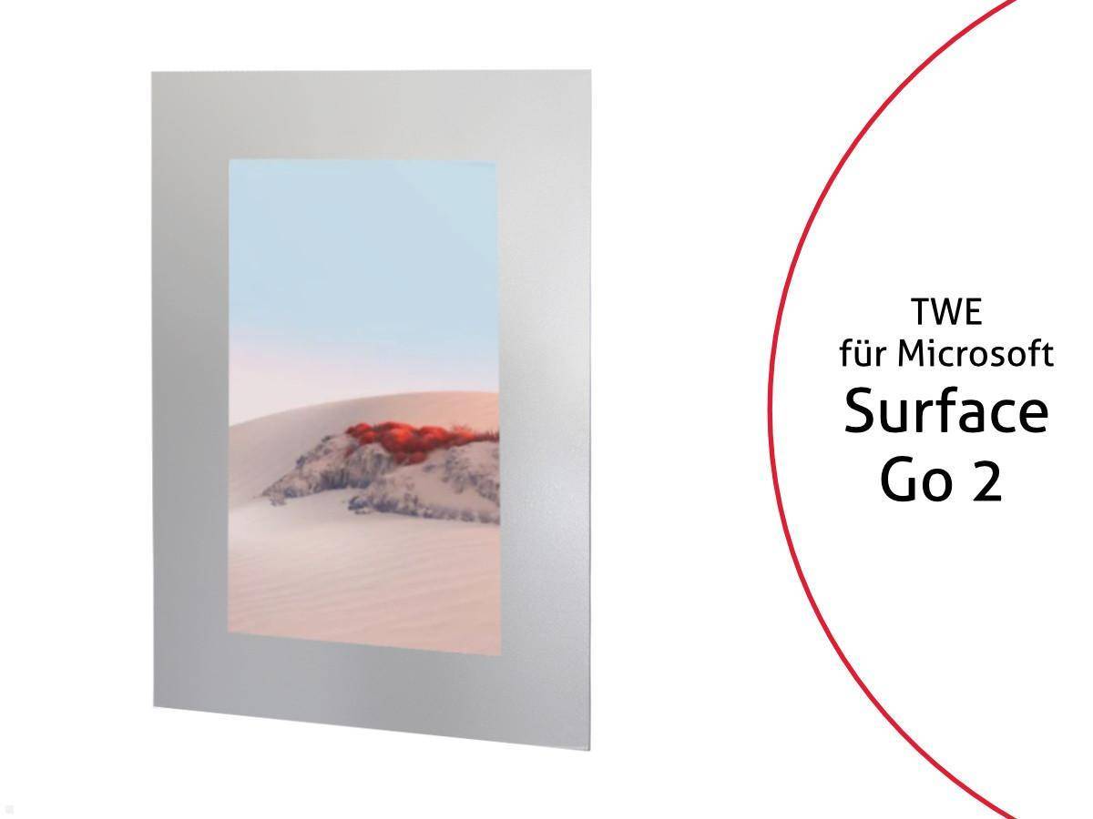 TabLines TWE094S Tablet Wandeinbau für Microsoft Surface Go 2, silber