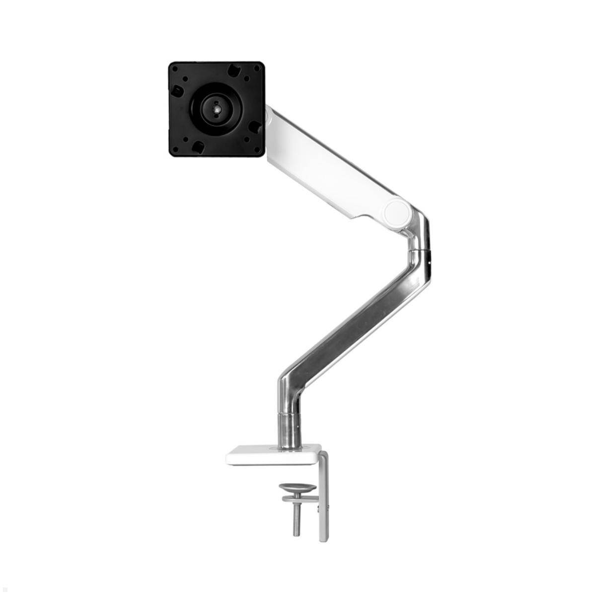 Humanscale M2.1 Laptop Tischhalterung mit Schwenkarm schräg, weiß