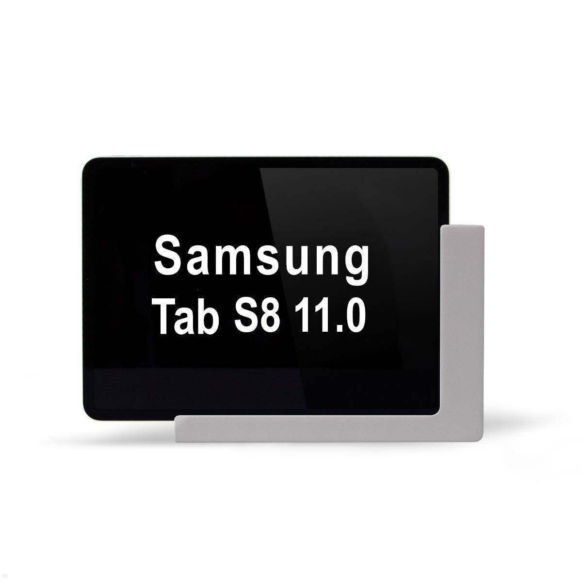 TabLines TWP020S Tablet Wandhalterung für Samsung Tab S8 11.0 (2022), silber