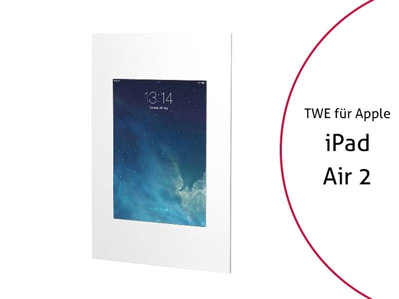TabLines TWE056W Tablet Wandeinbau für Apple iPad Air 2, weiß