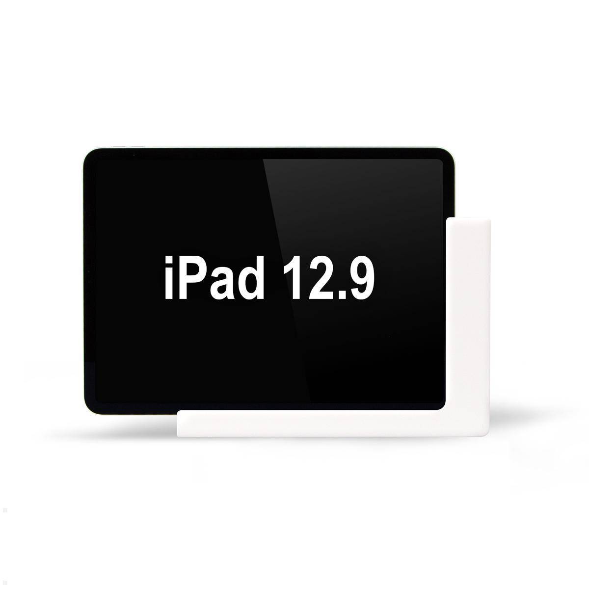 TabLines TWP011W Tablet Wandhalterung für iPad Pro 12.9 (5./6. Gen.), weiß