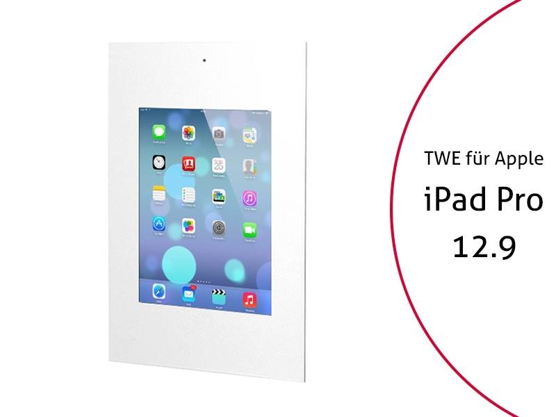 TabLines TWE033W Tablet Wandeinbau für Apple iPad Pro 12.9 (1./2. Gen.) DS, weiß