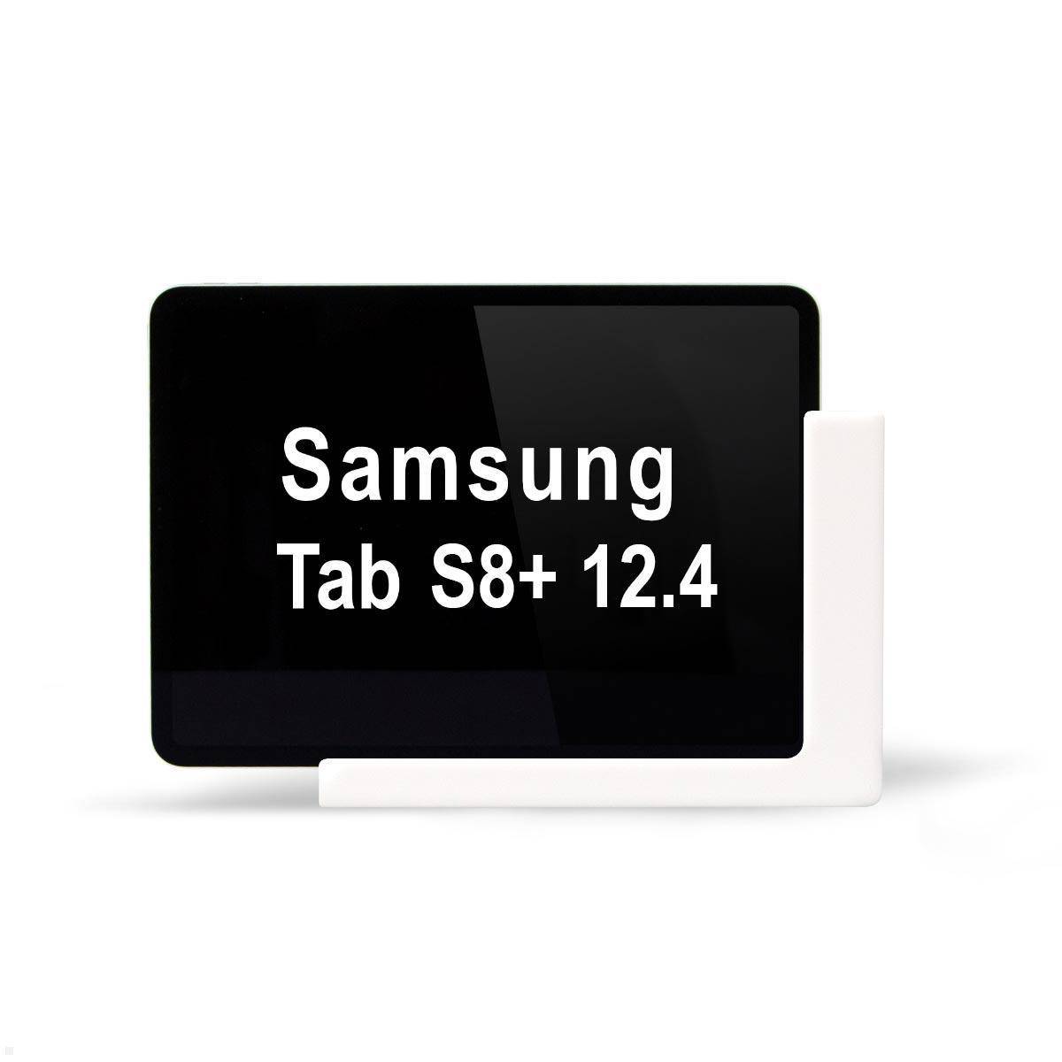 TabLines TWP021W Tablet Wandhalterung für Samsung Tab S8+ 12.4, weiß