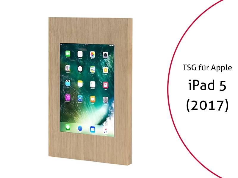TabLines TSG041O Tablet Schutzgehäuse für Apple iPad 5 (2017), Holz Eiche