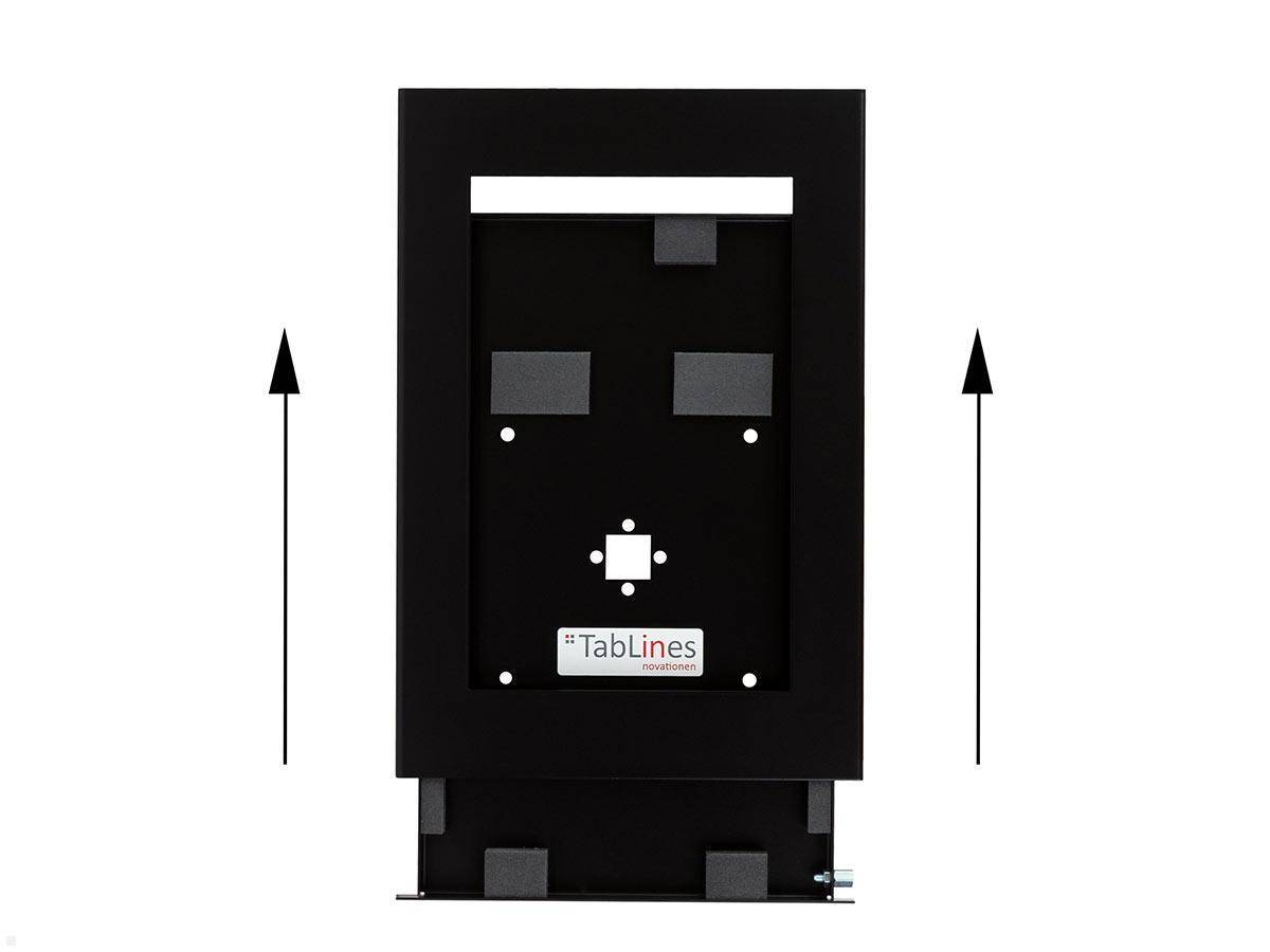 TabLines TSG076B Tablet Schutzgehäuse für Samsung Tab S7+ 12.4, schwarz