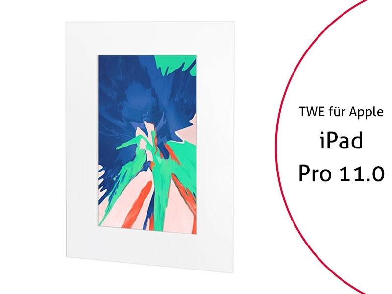 TabLines TWE069W Tablet Wandeinbau für Apple iPad Pro 11, weiß