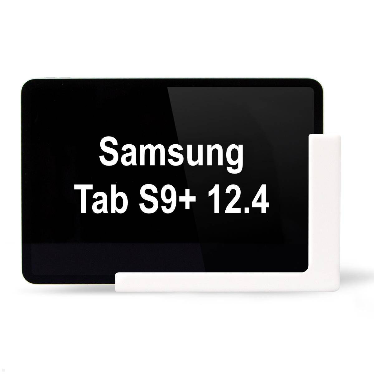 TabLines TWP030W Tablet Wandhalterung für Samsung Tab S9+ 12.4, weiß