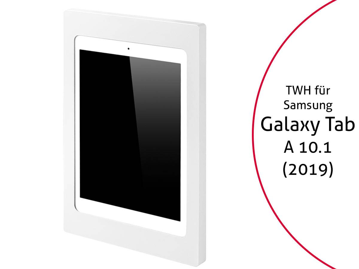 TabLines TWH025W Tablet Wandhalterung für Samsung Tab A 10.1 (2019), weiß
