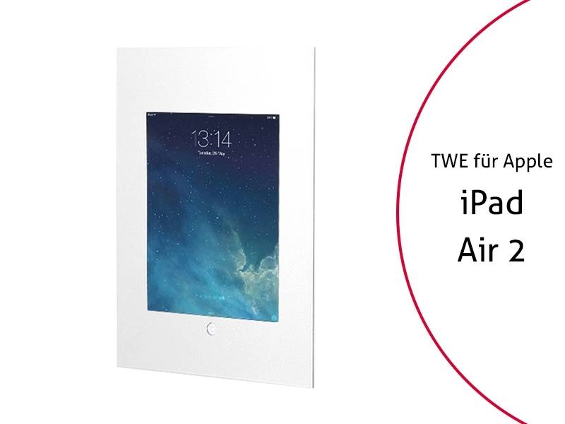 TabLines TWE054W Tablet Wandeinbau für Apple iPad Air 2 HB, weiß