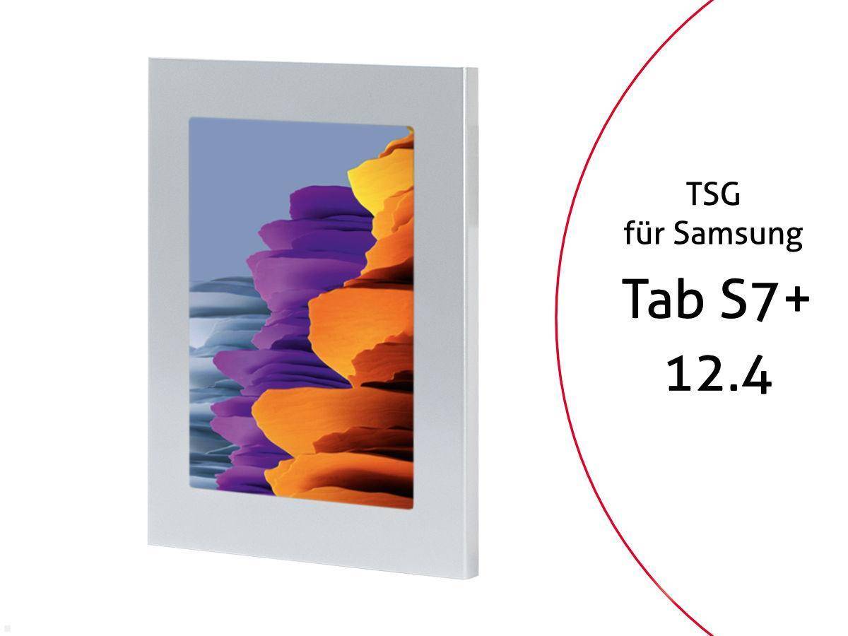TabLines TSG076S Tablet Schutzgehäuse für Samsung Tab S7+ 12.4, silber