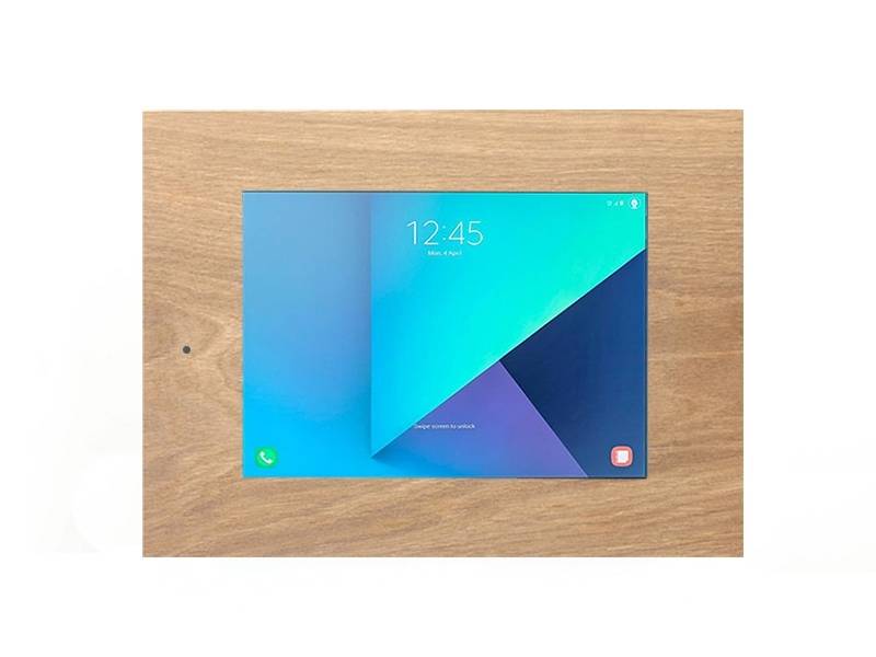 TabLines TWE041O Tablet Wandeinbau für Samsung Tab S3 9.7 DS, Eiche