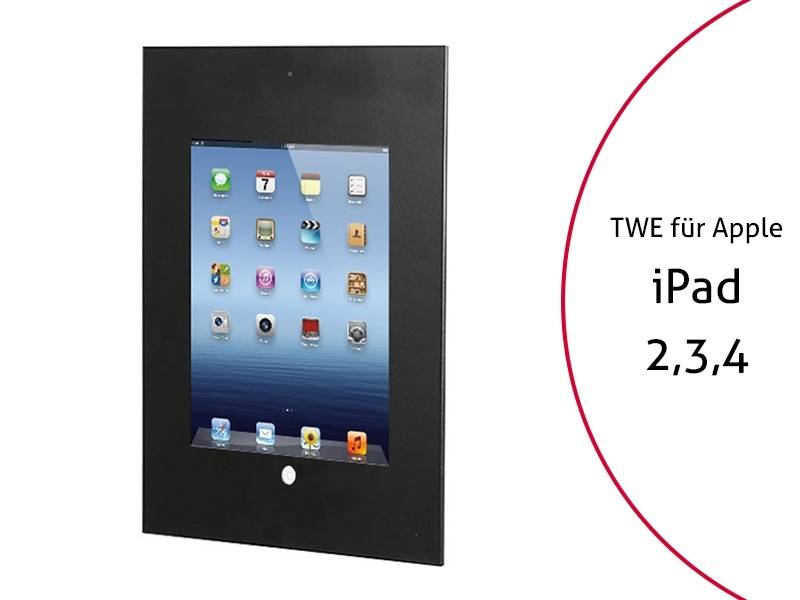 TabLines TWE027B Tablet Wandeinbau für Apple iPad 2-3-4, DS, HB