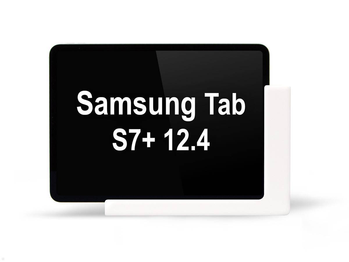TabLines TWP008W Tablet Wandhalterung für Samsung Tab S7+ 12.4, weiß