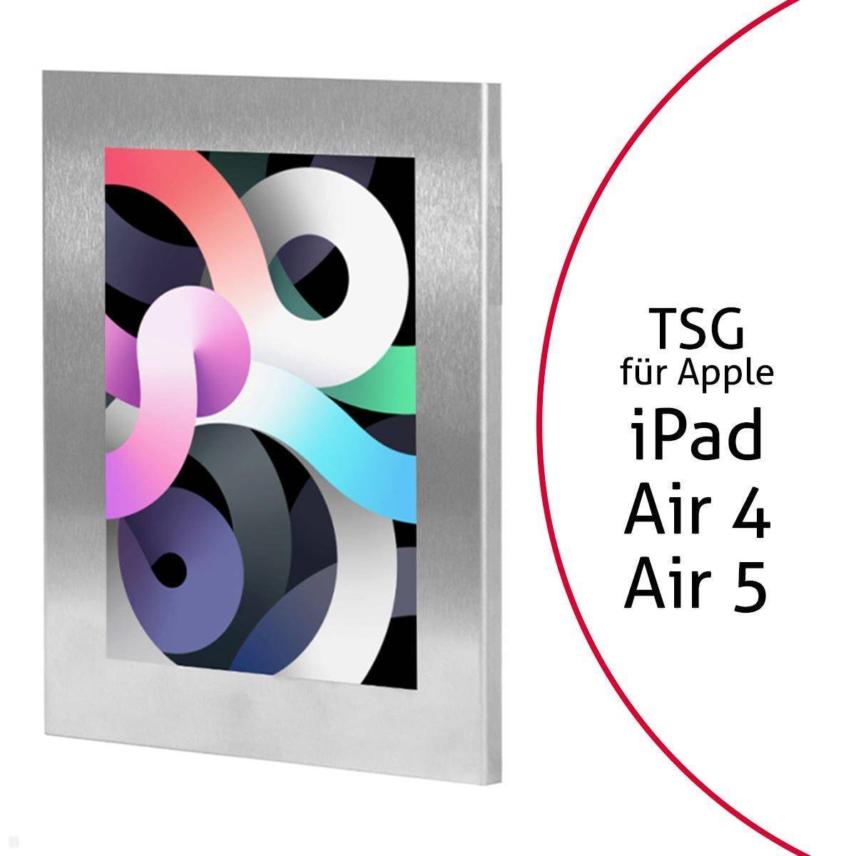 TabLines TSG078E Tablet Schutzgehäuse für Apple iPad Air 4 / 5 10.9, Edelstahl