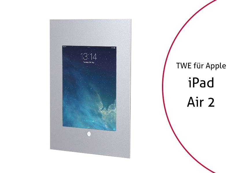 TabLines TWE054S Tablet Wandeinbau für Apple iPad Air 2 HB, silber