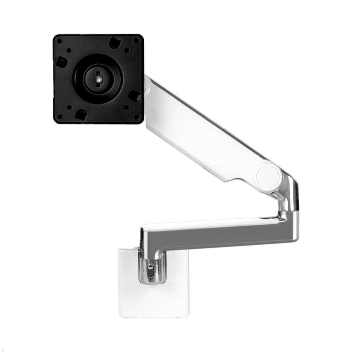 Humanscale M2.1 Laptop Wandhalterung mit Schwenkarm gerade, weiß