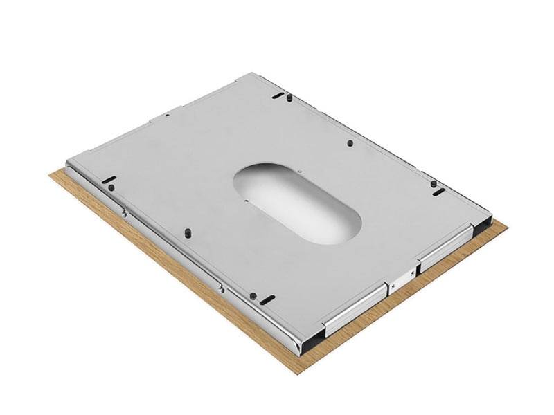 TabLines TWE082O Tablet Wandeinbau für Microsoft Surface Go (1. Gen.), DS, Eiche