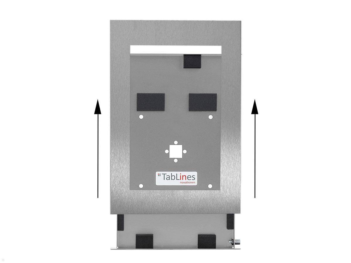 TabLines TSG081E Tablet Schutzgehäuse für Samsung TAB A7 10.4, Edelstahl