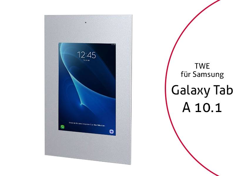 TabLines TWE048S Tablet Wandeinbau für Samsung Tab A 10.1 (2016) - DS, silber