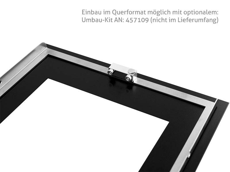 TabLines TWE085E Tablet Wandeinbau für Samsung Tab S5e, Edelstahl