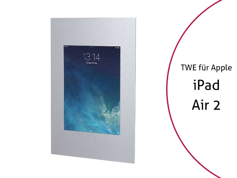 TabLines TWE056S Tablet Wandeinbau für Apple iPad Air 2, silber