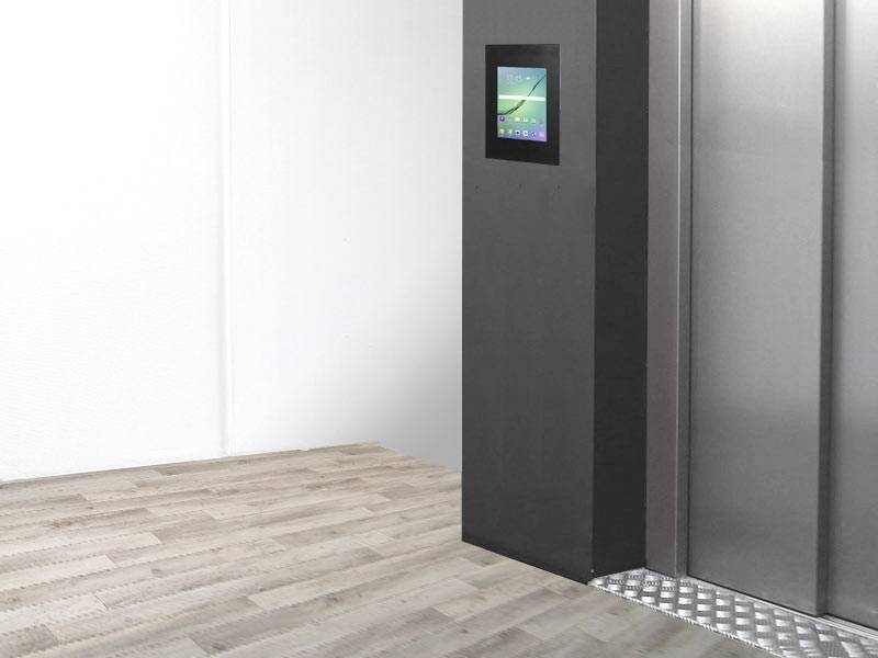 TabLines TWE019B Tablet Wandeinbau für Samsung Tab S2 9.7, schwarz