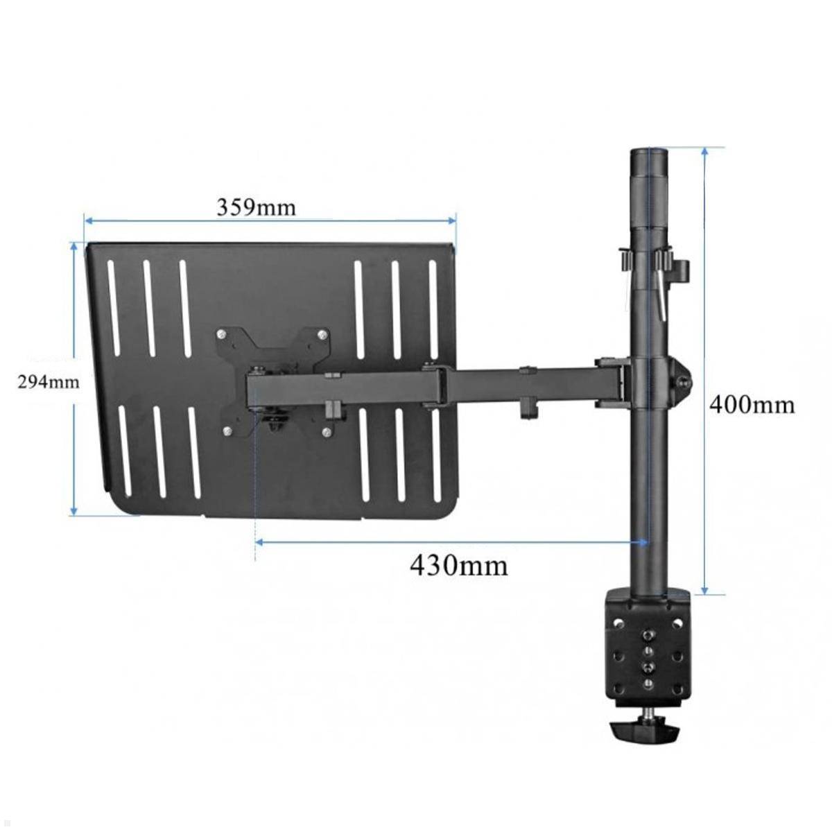 MonLines NTH001B Tischhalterung mit Laptophalterung mit Tischklemme