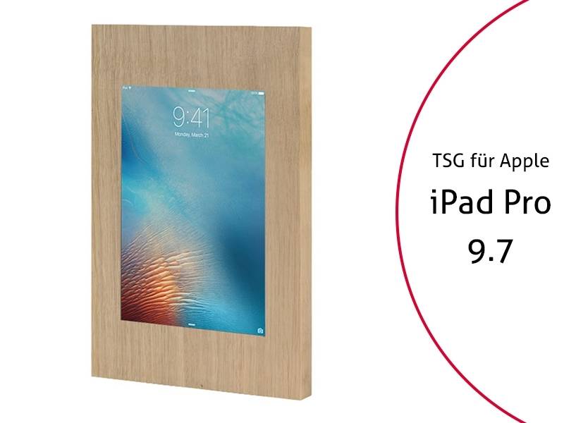 TabLines TSG048O Tablet Schutzgehäuse ohne HB für Apple iPad Pro 9.7, Holz Eiche