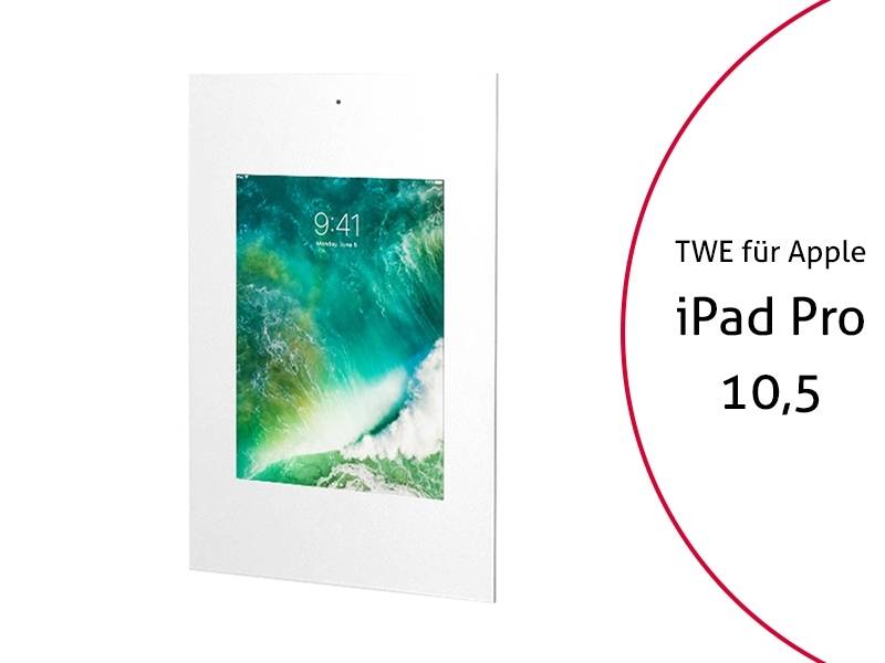 TabLines TWE059W Tablet Wandeinbau für Apple iPad Pro 10.5, DS, weiß