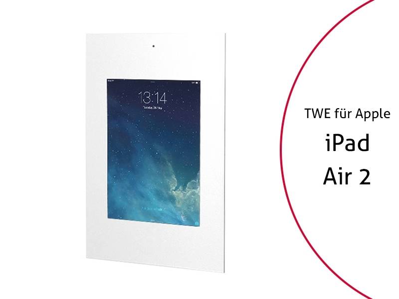 TabLines TWE055W Tablet Wandeinbau für Apple iPad Air 2 DS, weiß