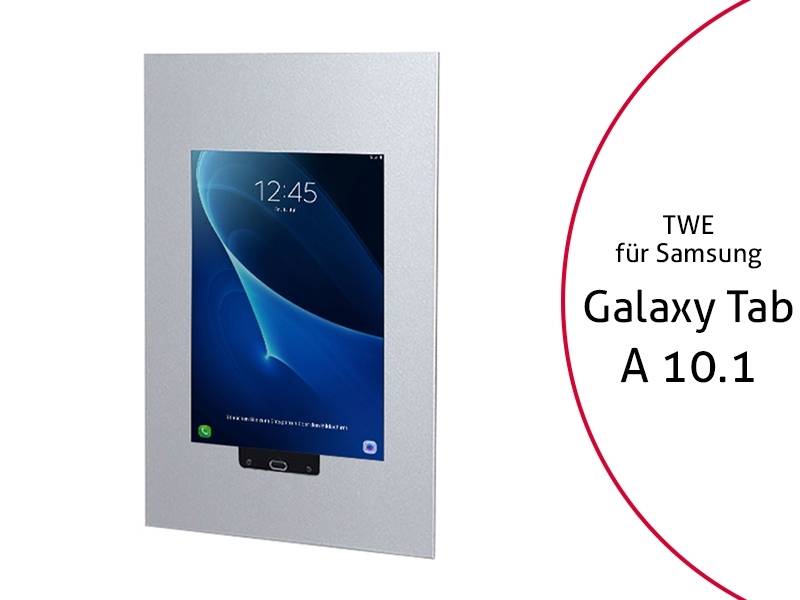 TabLines TWE049S Tablet Wandeinbau für Samsung Tab A 10.1 (2016) - HB, silber