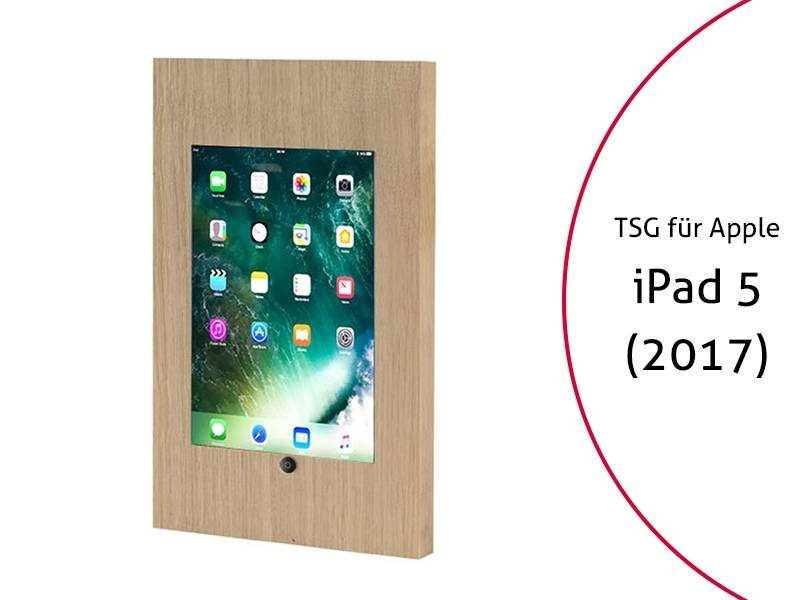 TabLines TSG042O Tablet Schutzgehäuse für Apple iPad 5 (2017), HB, Holz Eiche