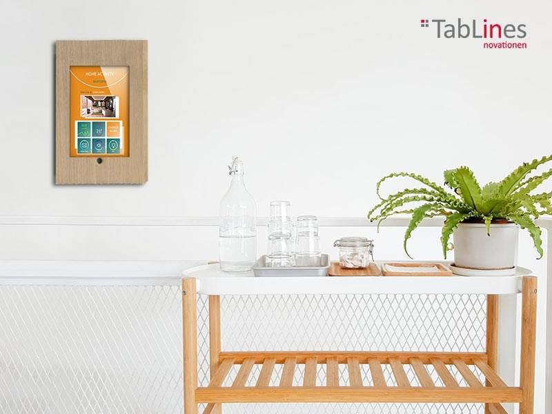 TabLines TSG042O Tablet Schutzgehäuse für Apple iPad 5 (2017), HB, Holz Eiche