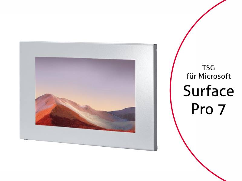 TabLines TSG073S Tablet Schutzgehäuse für Microsoft Surface Pro 7 / 7+, silber