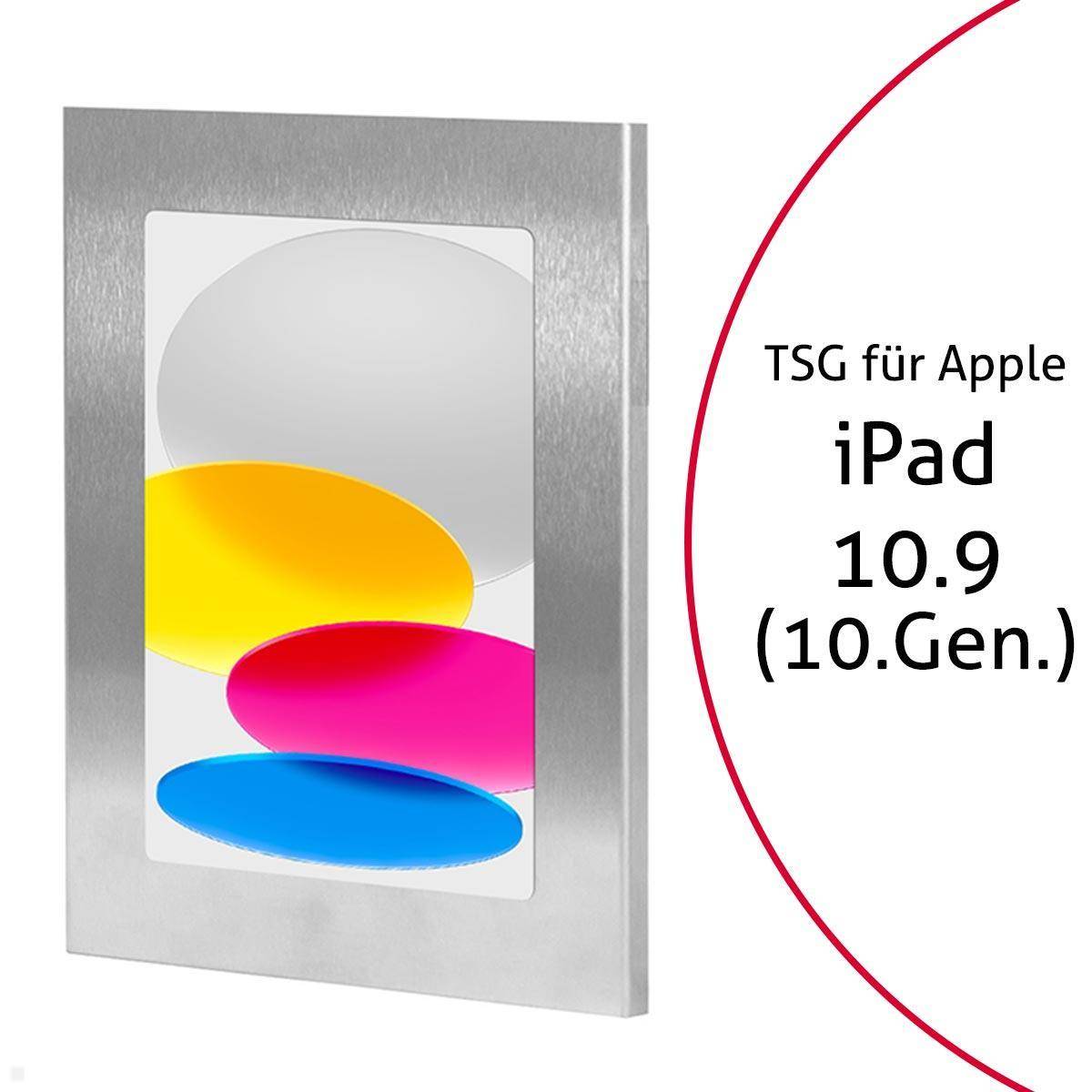 TabLines TSG091E Tablet Schutzgehäuse für Apple iPad 10.9 (10.Gen.), Edelstahl