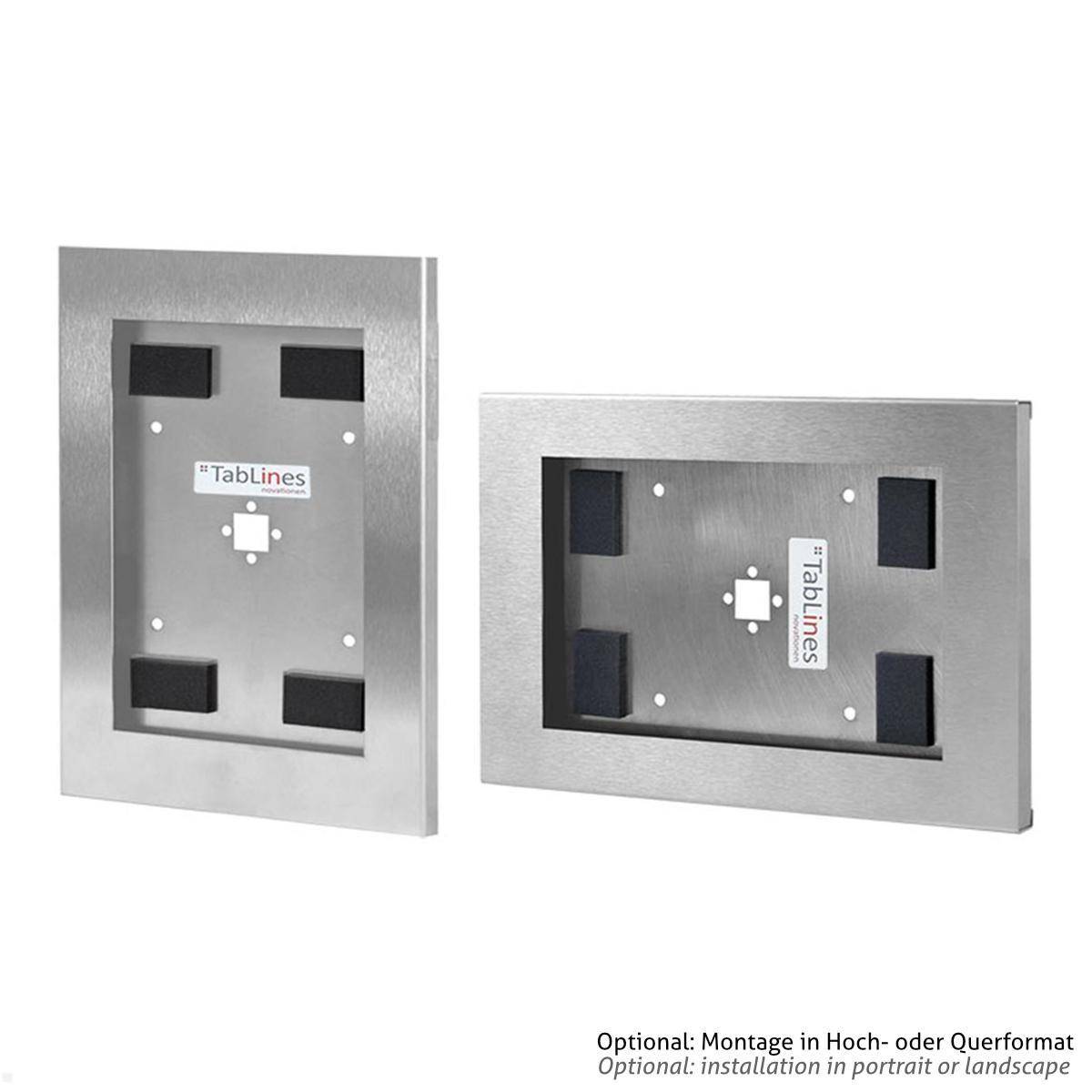 TabLines TSG091E Tablet Schutzgehäuse für Apple iPad 10.9 (10.Gen.), Edelstahl