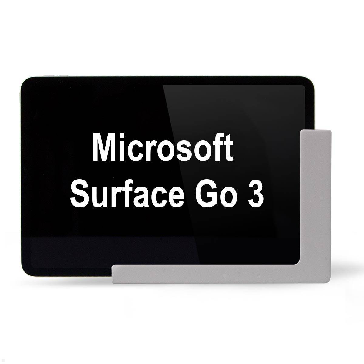 TabLines TWP023S Tablet Wandhalterung für Microsoft Surface Go 3, silber