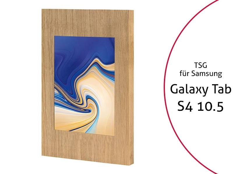 TabLines TSG056O Tablet Schutzgehäuse für Samsung Tab S4 10.5, Holz Eiche