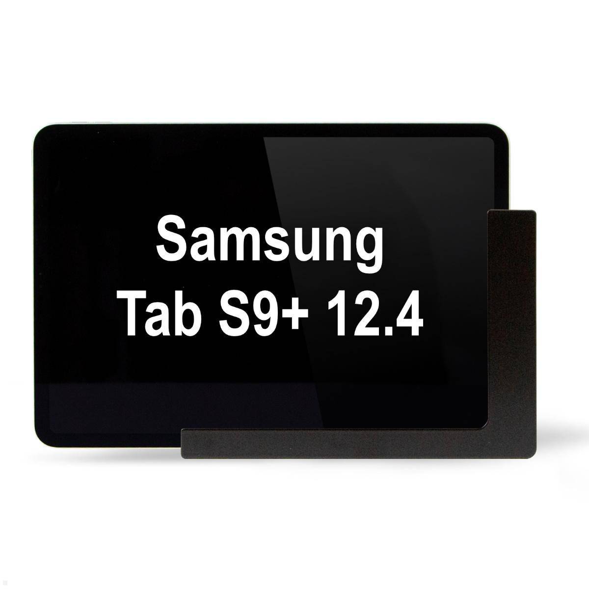 TabLines TWP030B Tablet Wandhalterung für Samsung Tab S9+ 12.4, schwarz