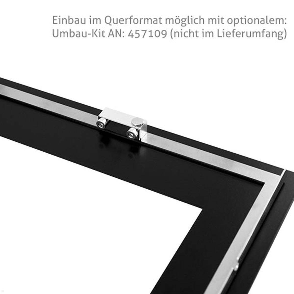 TabLines TWE089B Tablet Wandeinbau für Apple iPad 10.2 (7./8./9. Gen.), HB, schw...