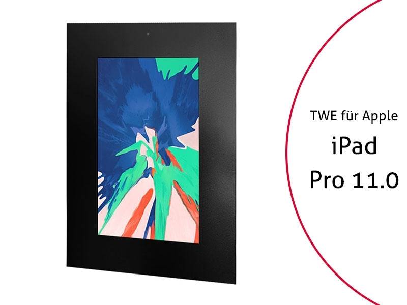 TabLines TWE070B Tablet Wandeinbau für Apple iPad Pro 11, DS, schwarz
