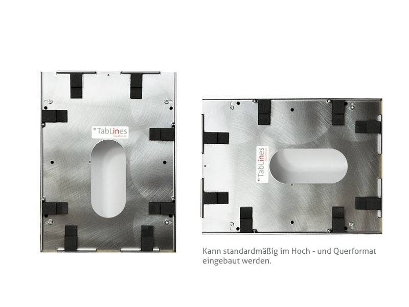 TabLines TWE070B Tablet Wandeinbau für Apple iPad Pro 11, DS, schwarz