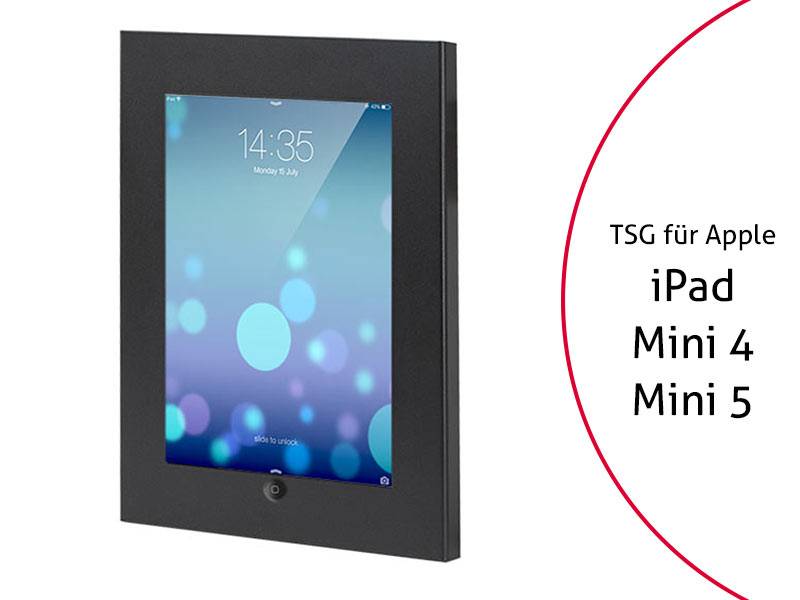 TabLines TSG027B Tablet Schutzgehäuse für Apple iPad Mini 4/5, HB, Schwarz