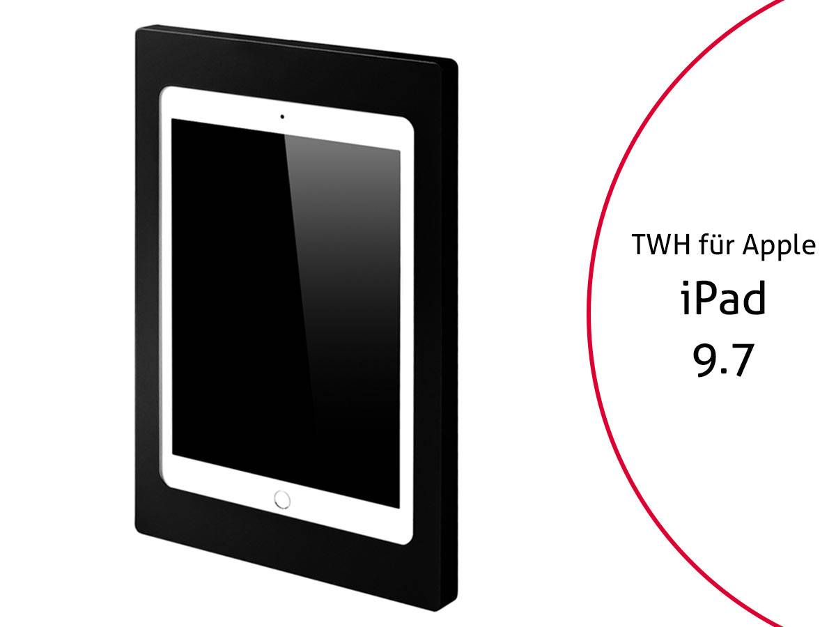 TabLines TWH020B iPad Wandhalterung für Apple iPad 9.7 Zoll, schwarz